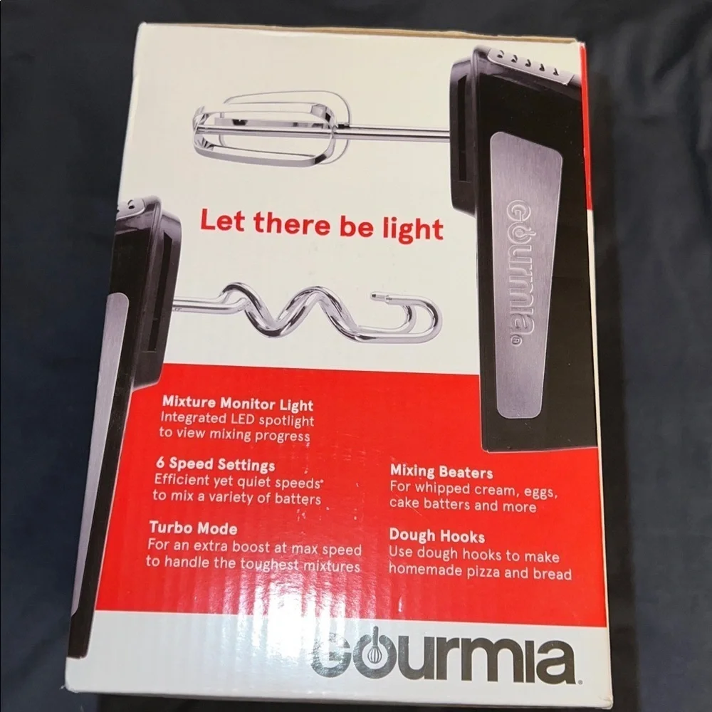 Gourmia Illuminating Hand Mixer